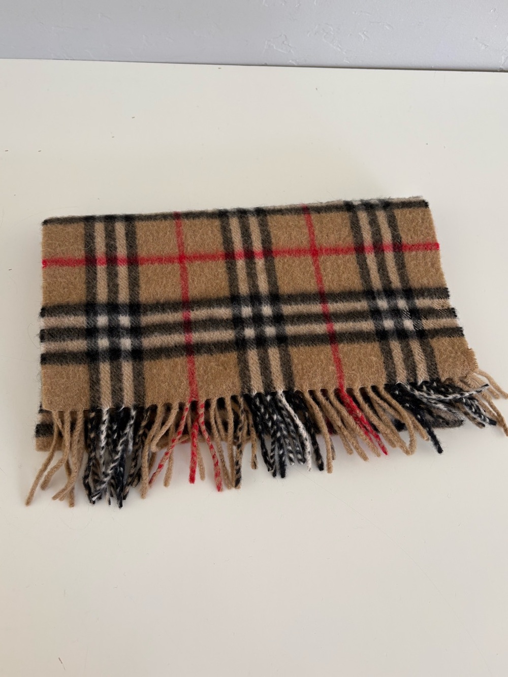 Auth VTG BURBERRY Wool Scarf